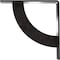 Ekena Millwork Bulwark Steel Bracket, Antiqued Pewter 2"W x 10"D x 10"H BKTM02X10X10BUAPW - alternate 3
